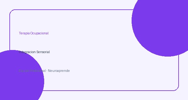 Terapia Ocupacional e Integración Sensorial